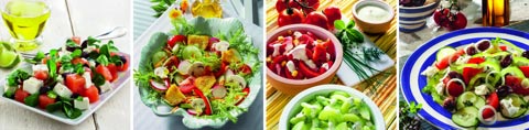 Salatrezepte für den sommer