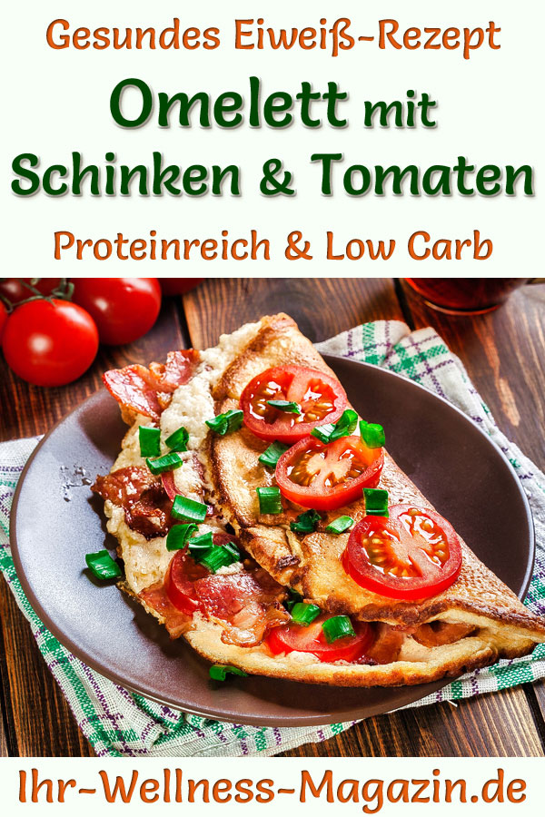 Omelett Mit Schinken Und Tomaten Eiwei Reiches Low Carb Rezept