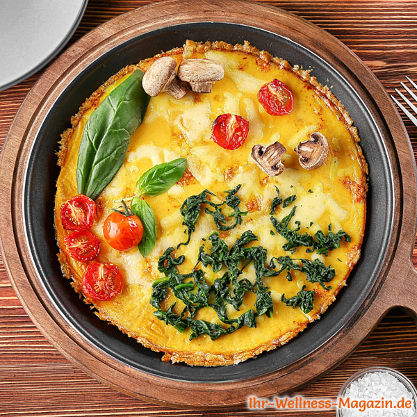 Frittata Mit Gem Se Low Carb Rezept Zum Abnehmen