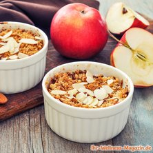 Low Carb Apfel-Mandel-Crumble mit Zimt