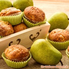  Saftige Low Carb Birnen-Zimt-Muffins