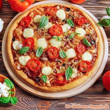 Low-Carb-Pizza mit Mozzarella