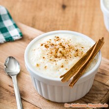 Gesunder Low Carb Milchreis mit Zimt