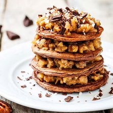 Low Carb Schoko-Nuss-Pancakes