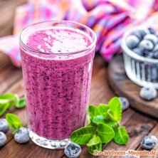 Cremiger Blaubeer-Smoothie