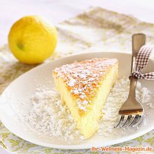 Kalorienarmer Zitronenkuchen mit Quark