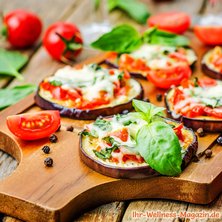 Low Carb Auberginen-Mini-Pizzas