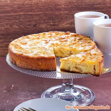 Low-Carb-Apfelkuchen mit Vanillepudding