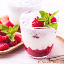 Low Carb Himbeer-Chia-Quark