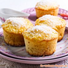 Saftige Low Carb Zitronen-Kokos-Muffins