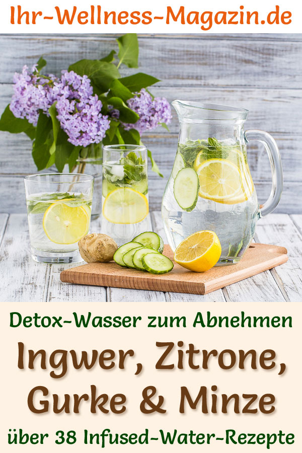 Ingwer Zitronen Gurken Minze Wasser Rezept Fur Infused Water Detox Wasser