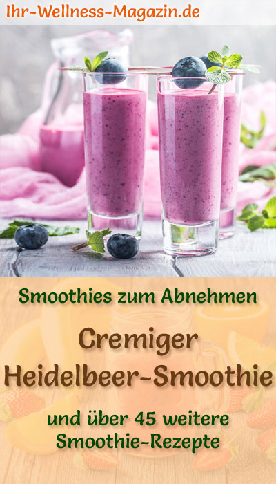 Heidelbeer-Smoothie - gesundes Rezept zum Abnehmen