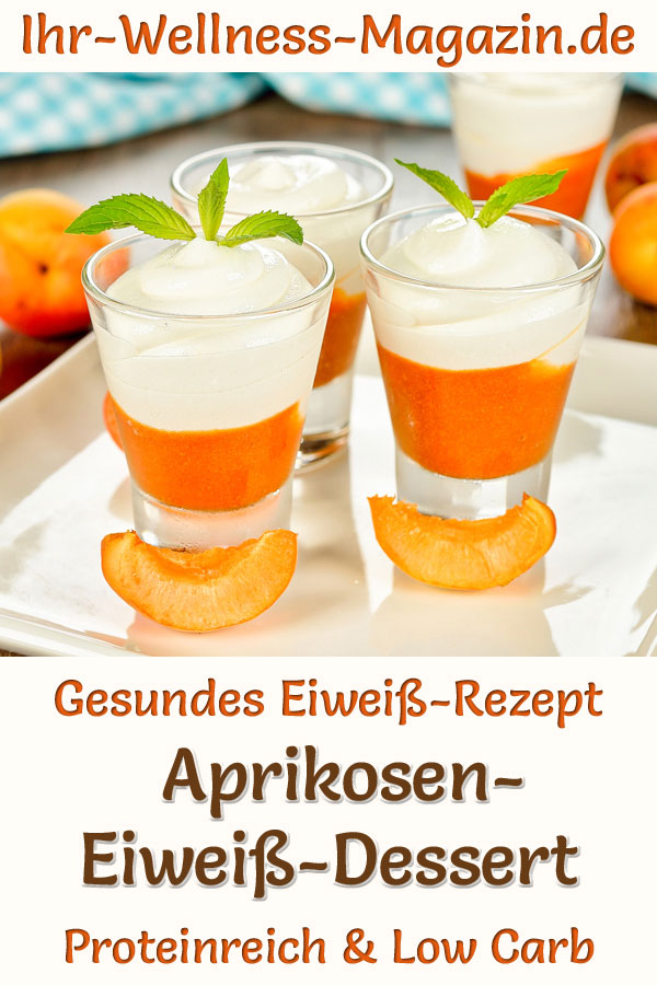 AprikosenEiweißDessert im Glas proteinreiches LowCarb