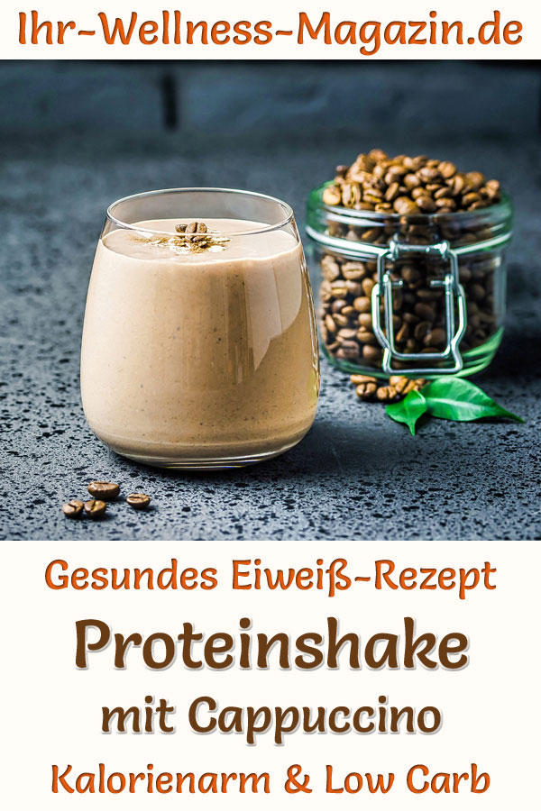 Cappuccino-Proteinshake mit Quark - Eiweißshake-Rezept zum Abnehmen