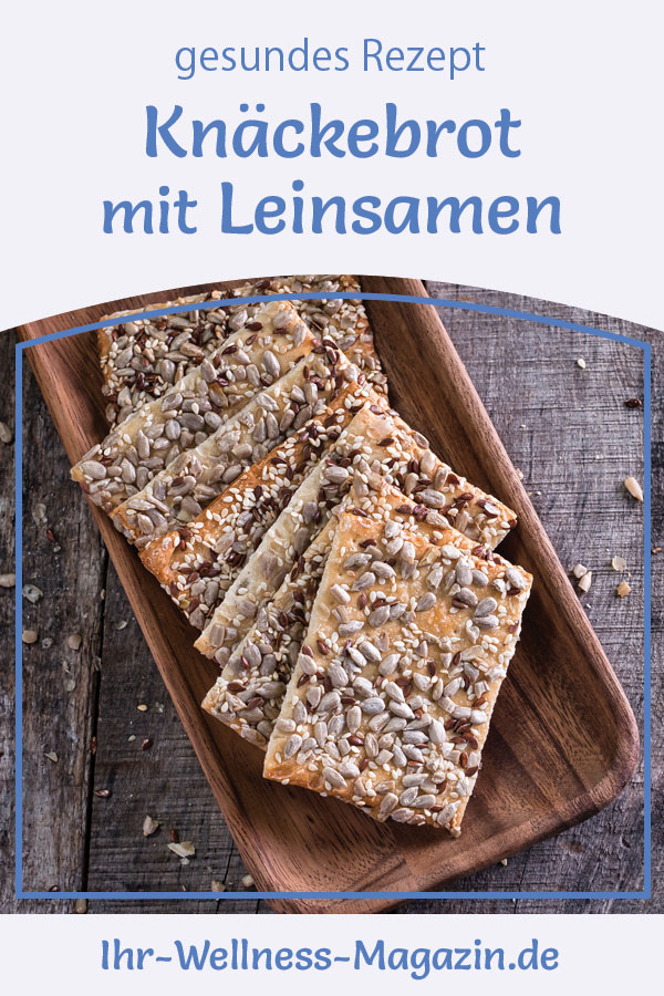 Knäckebrot mit Leinsamen und Sonnenblumenkernen - gesundes Rezept