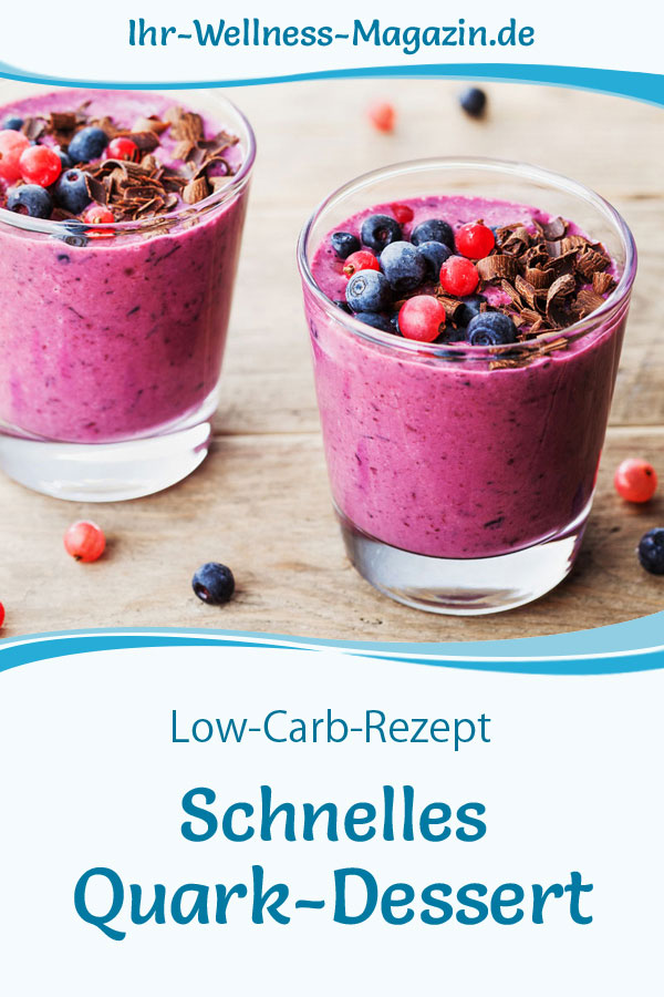 Schnelles Low Carb Quark-Dessert Im Glas - Rezept Für Nachtisch