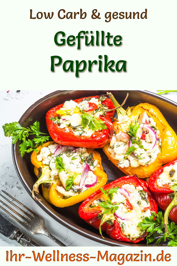 Low-Carb-Rezept Für Gefüllte Paprika - Gesundes, Vegetarisches Hauptgericht