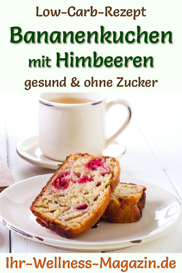 Saftiger Low Carb Bananenkuchen Mit Himbeeren Rezept Ohne Zucker