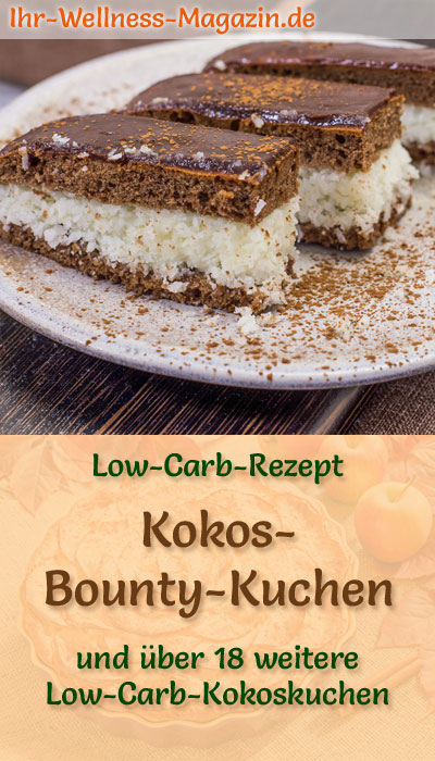 Low Carb Kokos Bounty Kuchen Einfaches Rezept Ohne Zucker