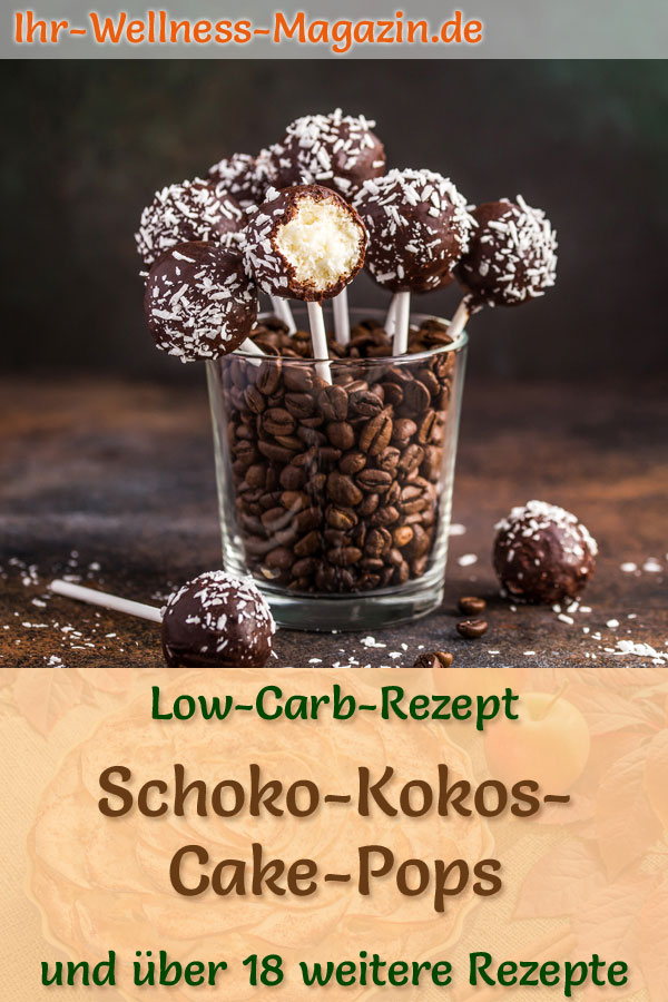 Low Carb Schoko-Kokos-Cake-Pops - Rezept ohne Zucker