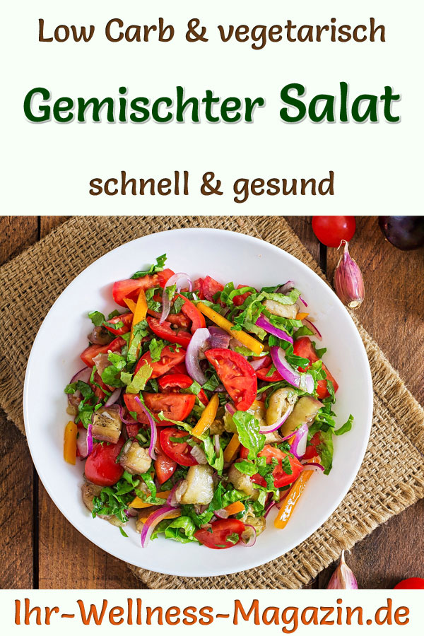 Bunter Gemischter Salat - Gesundes Low-Carb-Rezept Zum Abnehmen