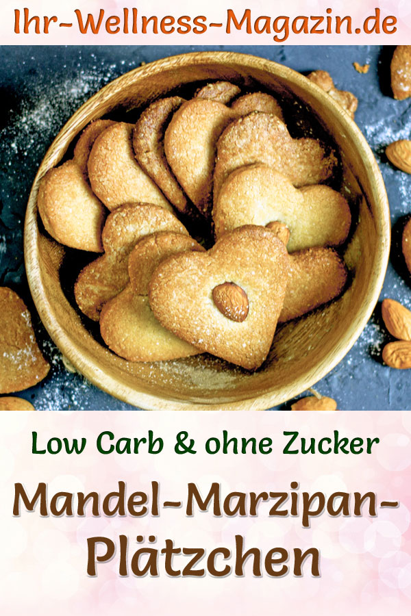 Low Carb Mandel-Marzipan-Plätzchen - Rezept für Weihnachtsgebäck ohne