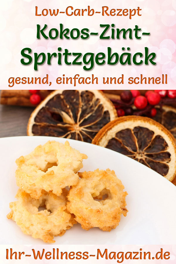 Low Carb Kokos-Zimt-Spritzgebäck - einfaches Plätzchen-Rezept für ...