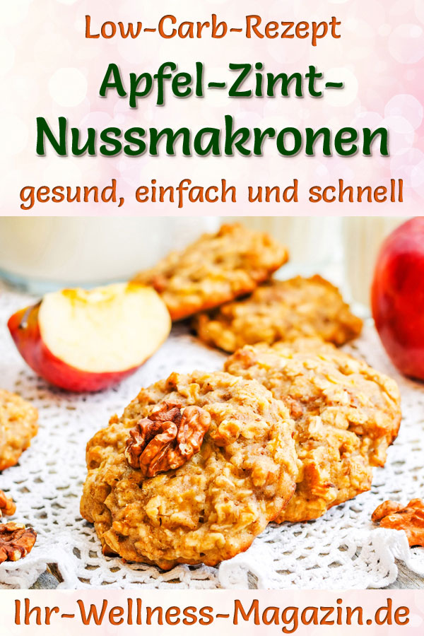 Low Carb Apfel-Zimt-Nussmakronen - Einfaches Plätzchen-Rezept Für ...